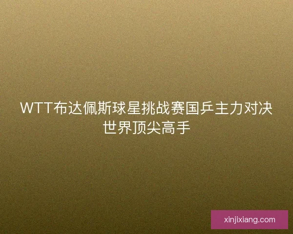WTT布达佩斯球星挑战赛国乒主力对决世界顶尖高手 WTT布达佩斯球星挑战赛国乒主力对决世界顶尖高手